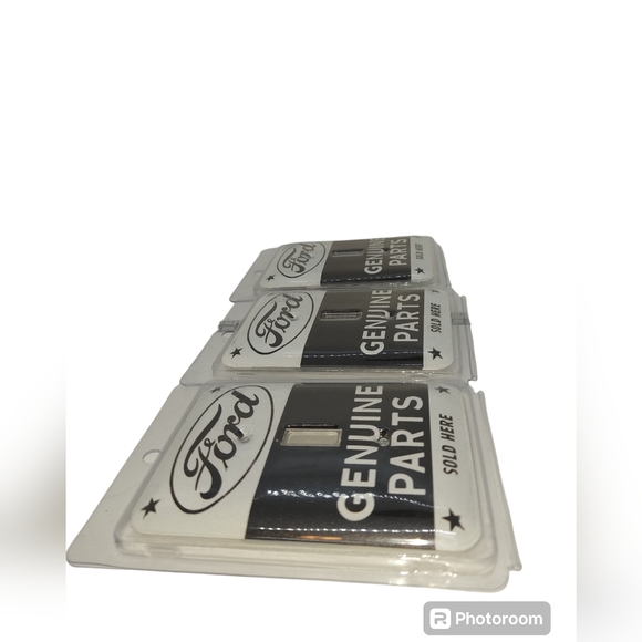 Set of Three Ford Metal Light Switch Covers NWT - Picture 3 of 6